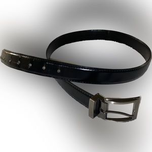 Brand Q Mens Black Leather Belt 44”